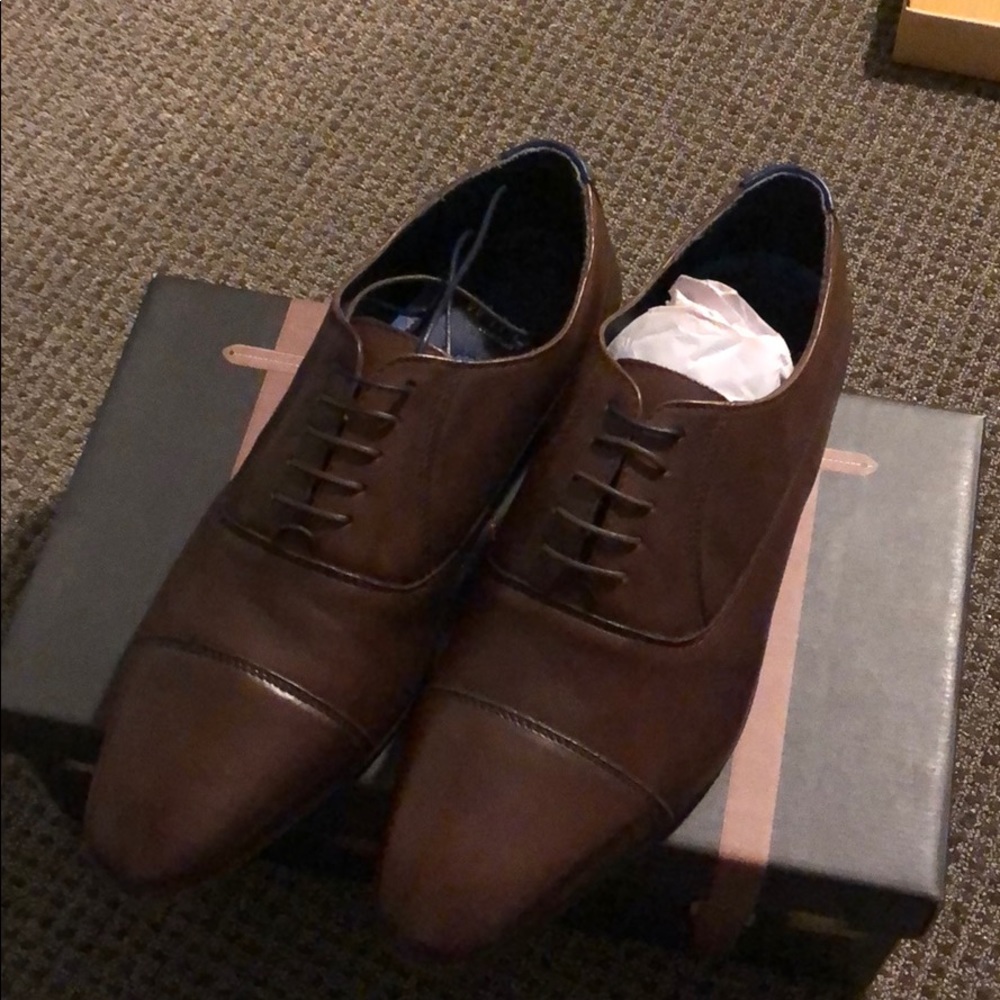 Walk London City Leather Oxford Shoes
